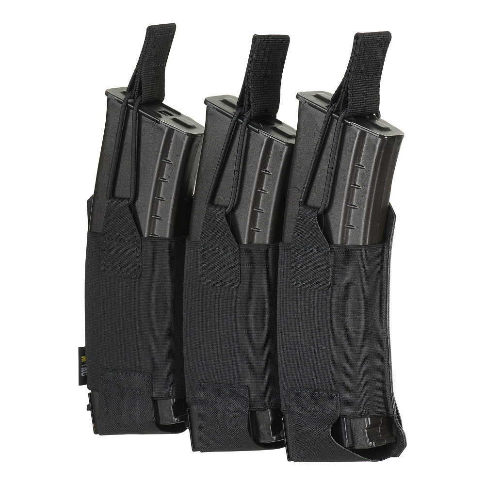M-Tac Pouch Elastic Triple Magazine Elite Laser Cut – magazine pouch, Black