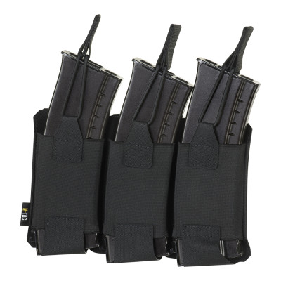 M-Tac Pouch Elastic Triple Magazine Elite Laser Cut – magazine pouch, Black