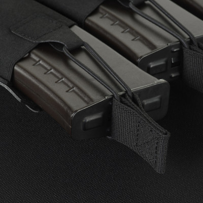 M-Tac Pouch Elastic Triple Magazine Elite Laser Cut – magazine pouch, Black
