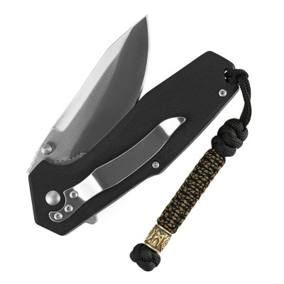 M-Tac Lanyard Scandinavian Mannaz – knife lanyard, Black
