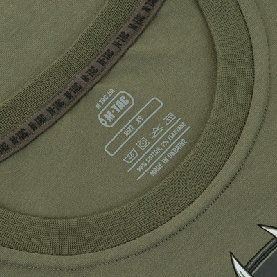 M-Tac T-Shirt Odin Themed, 93% Cotton, Light Olive