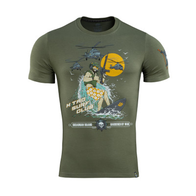 M-Tac T-Shirt Surf Club 93% Cotton, Light Olive