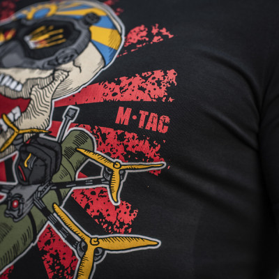 M-Tac T-Shirt Kamikaze Spirit FPV Motif, Black