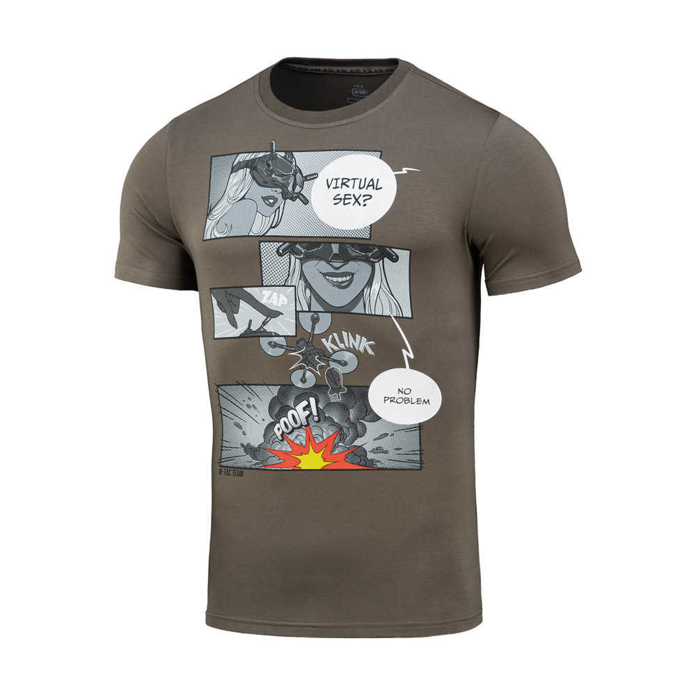 M-Tac "FPV Drone" T-Shirt 93% Cotton, 7% Elastane, Dark Olive