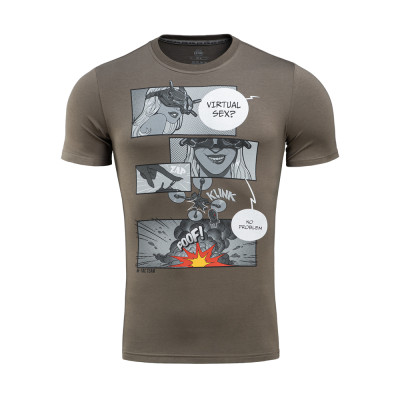 M-Tac "FPV Drone" T-Shirt 93% Cotton, 7% Elastane, Dark Olive
