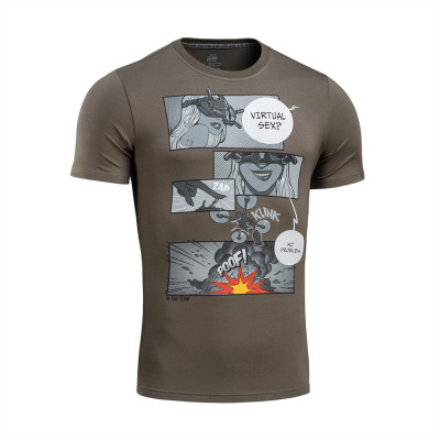 M-Tac "FPV Drone" T-Shirt 93% Cotton, 7% Elastane, Dark Olive