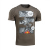 M-Tac "FPV Drone" T-Shirt 93% Cotton, 7% Elastane, Dark Olive