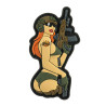 M-Tac PVC Patch "Tactical Girl" Pin-Up – 4.5 × 8.5 cm