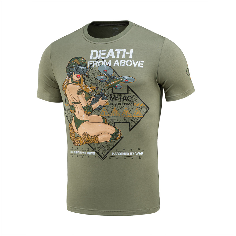M-Tac "Delivery Service" Pin-Up T-Shirt 93% Cotton, Light Olive