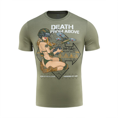 M-Tac "Delivery Service" Pin-Up T-Shirt 93% Cotton, Light Olive