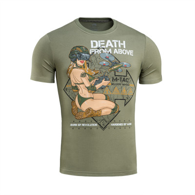 M-Tac "Delivery Service" Pin-Up T-Shirt 93% Cotton, Light Olive