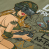 M-Tac "Delivery Service" Pin-Up T-Shirt 93% Cotton, Light Olive