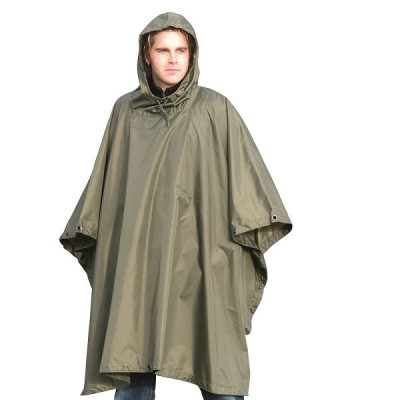 Mil-Tec Rain Poncho, PU Coated, 207×141 cm