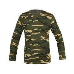 Mil-Tec Woodland Long Sleeve Shirt Marškinėliai ilgomis rankovėmis