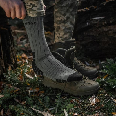 M-Tac Tactical Socks, Cotton/Polyamide/Elastane — 10/20