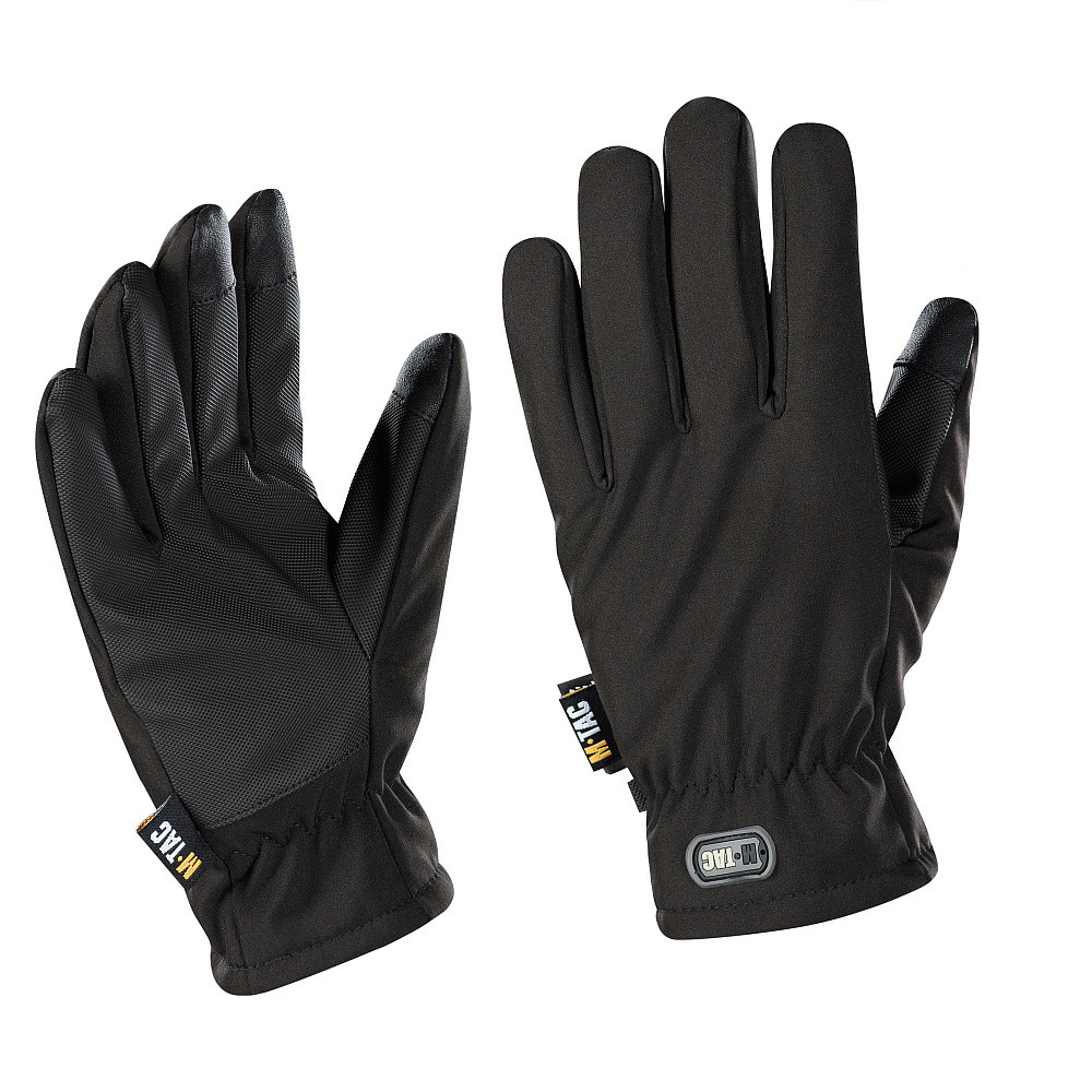 M-Tac Soft Shell Thinsulate Gloves 3M Insulation, Black