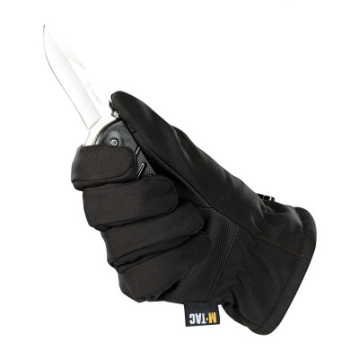 M-Tac Soft Shell Thinsulate Gloves 3M Insulation, Black