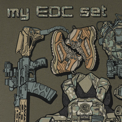 M-Tac MY EDC T-Shirt 97% Cotton with Elastane, Ranger Green