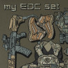 M-Tac MY EDC T-Shirt 97% Cotton with Elastane, Ranger Green