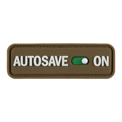 M-Tac Autosave PVC Morale Patch 8 × 2.5 cm Velcro, Coyote