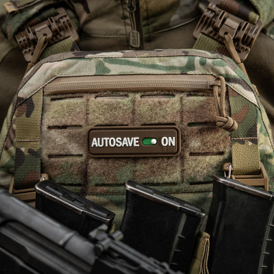 M-Tac Autosave PVC Morale Patch 8 × 2.5 cm Velcro, Coyote