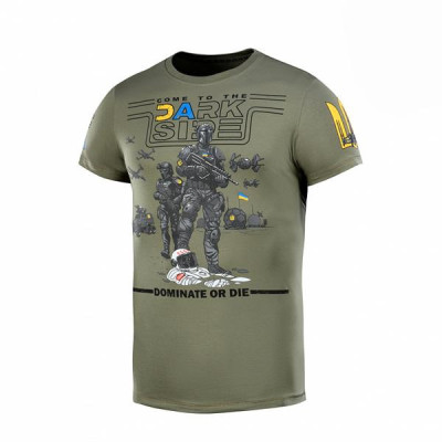 M-Tac UA Side Light Olive Printed T-Shirt