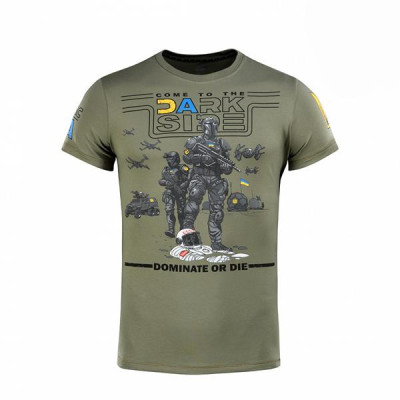 M-Tac UA Side Light Olive Printed T-Shirt
