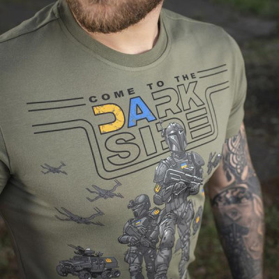 M-Tac UA Side Light Olive Printed T-Shirt
