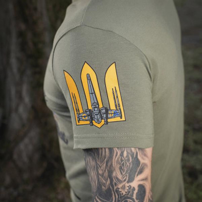 M-Tac UA Side Light Olive Printed T-Shirt