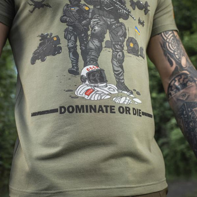 M-Tac UA Side Light Olive Printed T-Shirt