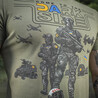 M-Tac UA Side Light Olive Printed T-Shirt