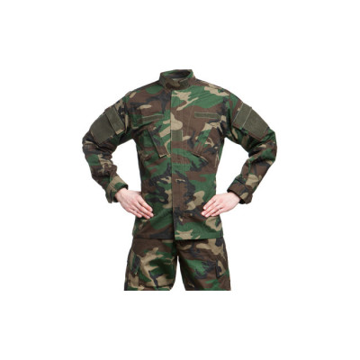 Mil-Tec Ripstop Field Jacket with 5 Pockets, Woodland