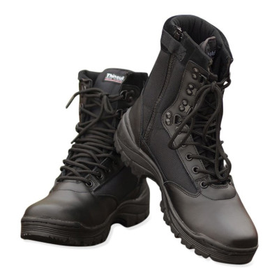 Tactical Boots with YKK Zipper and Stable Sole