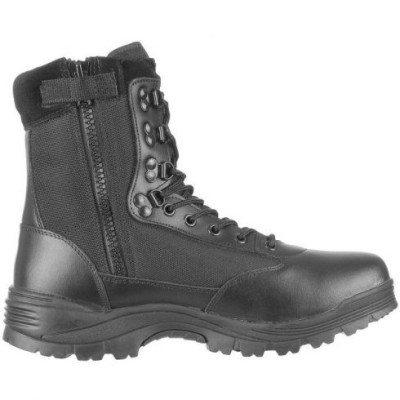 Mil-Tec Tactical Boots with YKK Zipper and Stable Sole, Black