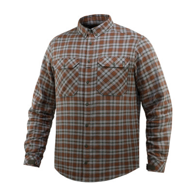 M-Tac Lumberjack Cotton Shirt – shirt, Brown/Grey