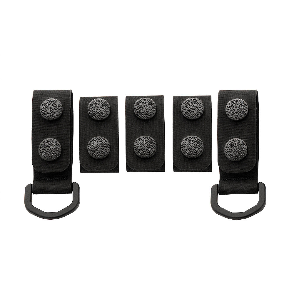 M-Tac Tactical Belt Attachments (5 pcs) – belt attachments, Black