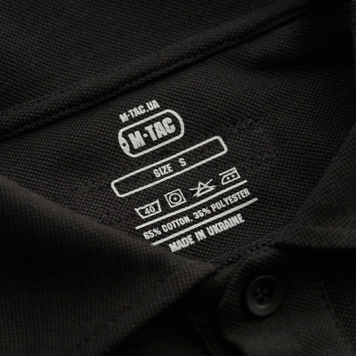M-Tac Tactical Polo Shirt Long Sleeve 65/35 – polo shirt, Black