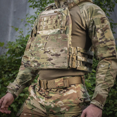 M-Tac Front Panel for Plate Carrier Cuirass QRS XL – front panel, Multicam