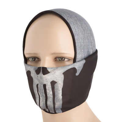 M-Tac Punisher Multi-Wrap Neck Gaiter, 100% Polyester, Black