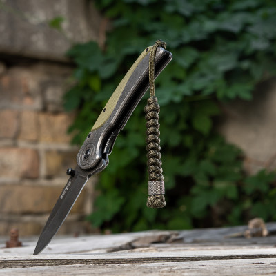 M-Tac Knife Lanyard Viper Stainless Steel – knife lanyard, Olive