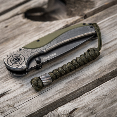 M-Tac Knife Lanyard Viper Stainless Steel – knife lanyard, Olive