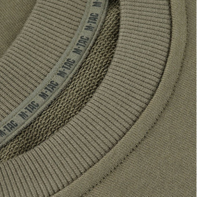 M-Tac Cotton Sweatshirt, 100% Cotton, Ribbed Cuffs, Dark Olive
