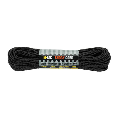 M-Tac Paracord Shock-Cord 30 m – elastic paracord, Black