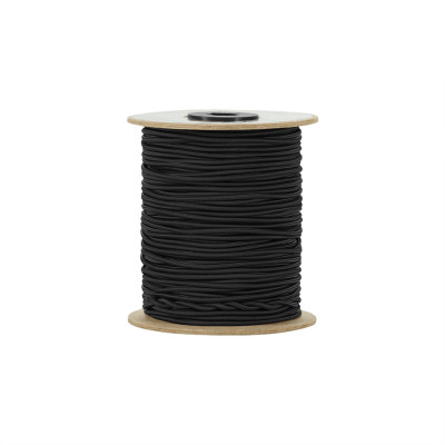 M-Tac Paracord Shock-Cord 3 mm 60 m – elastic paracord, Black