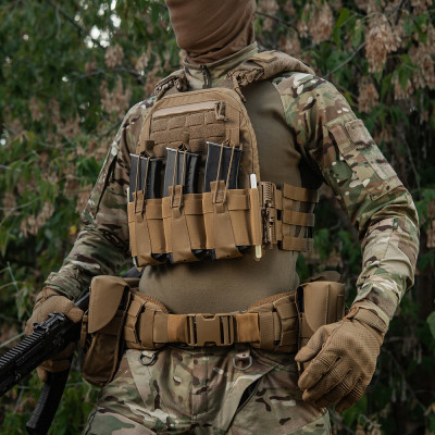 M-Tac Front Panel for Plate Carrier Three Mags – magazine panel, Coyote