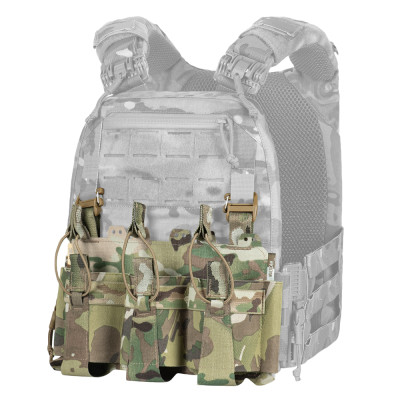 M-Tac Front Panel for Plate Carrier Three Mags – magazine panel, Multicam