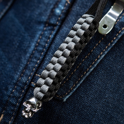 M-Tac Knife Lanyard Cuboid Skull – knife lanyard, Black/Grey