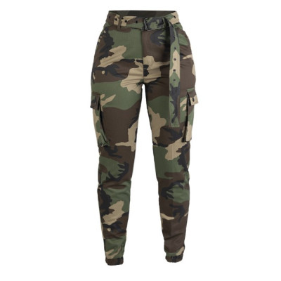 Women's Military-Style Cargo Pants, Polyester/Cotton
