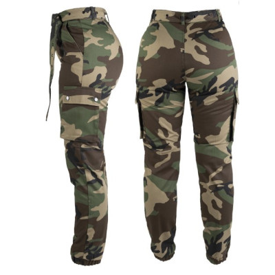 Mil-Tec Women's Military-Style Cargo Pants, Polyester/Cotton, Woodland