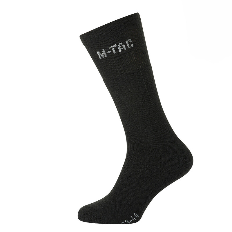 M-Tac Tactical Winter Socks Wool Black Žieminės vilnonės kojinės